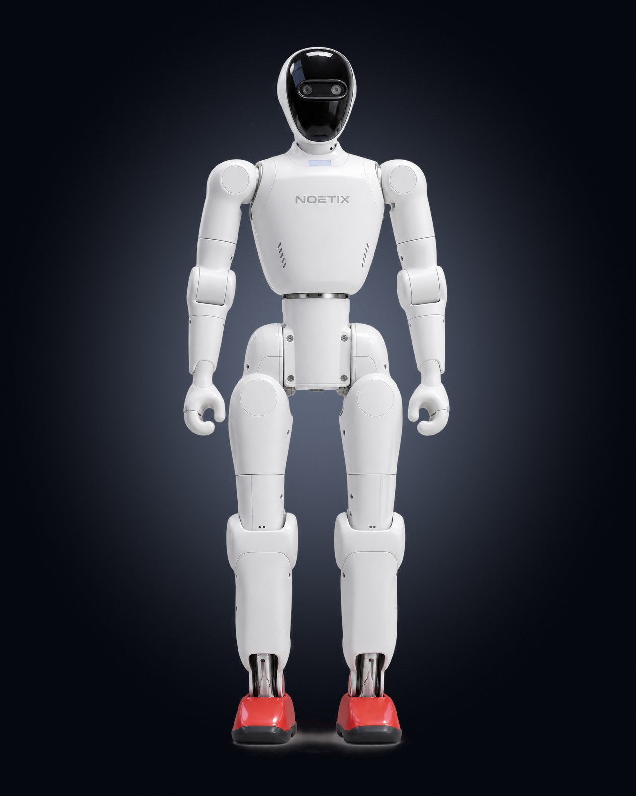 Noetix Bumi humanoid robot by Noetix Robotics, compact humanoid, full-body view. AI-generated illustration.