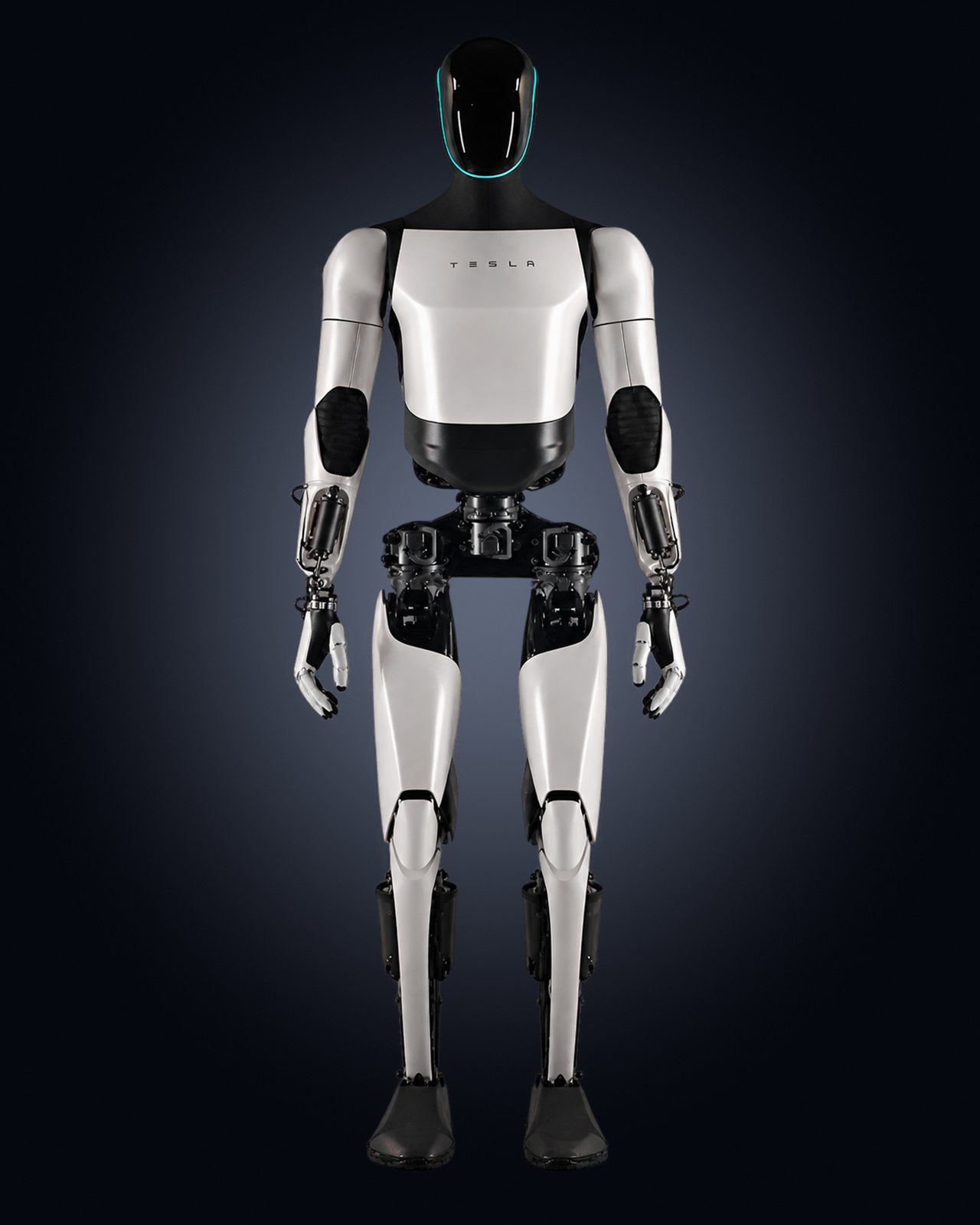 Tesla Optimus humanoid robot by Tesla, general-purpose humanoid, full-body view. AI-generated illustration.