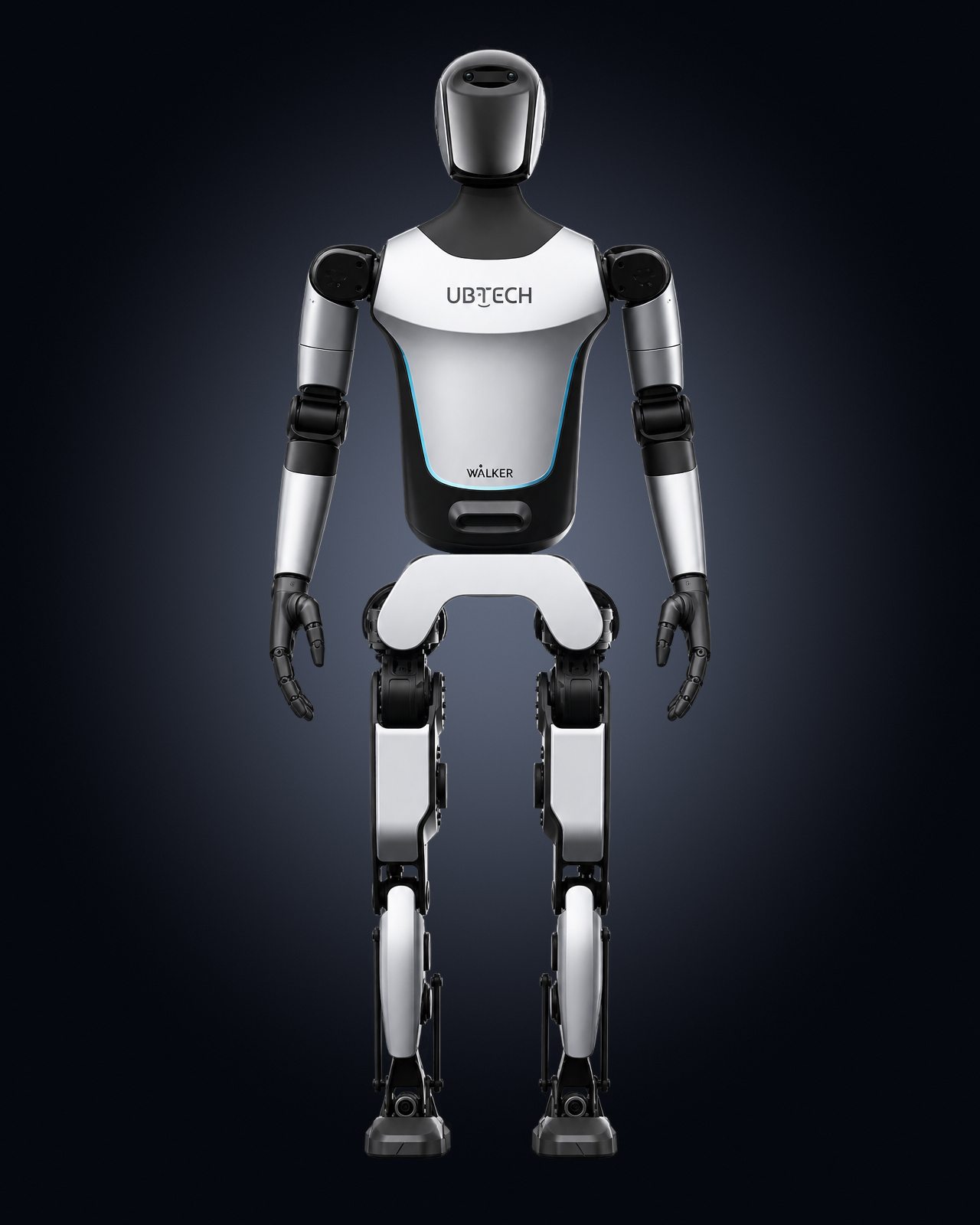 UBTECH Walker C1 humanoid robot by UBTECH Robotics, service humanoid, full-body view. AI-generated illustration.