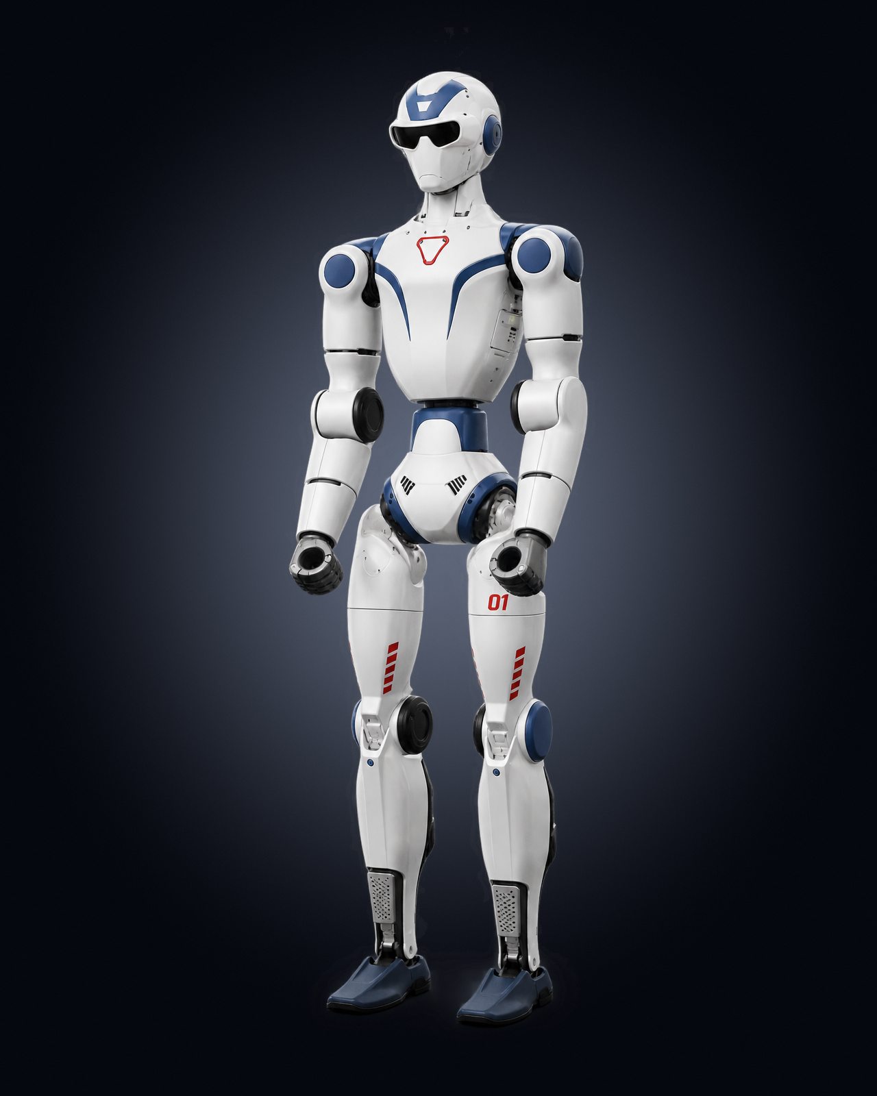 Unitree R1 humanoid robot by Unitree Robotics, civilian humanoid, full-body view. AI-generated illustration.